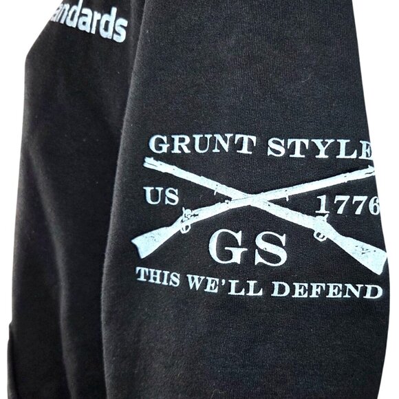Grunt Style Black Hoodie Violates Community Standards GS Logo Medium - Picture 4 of 7